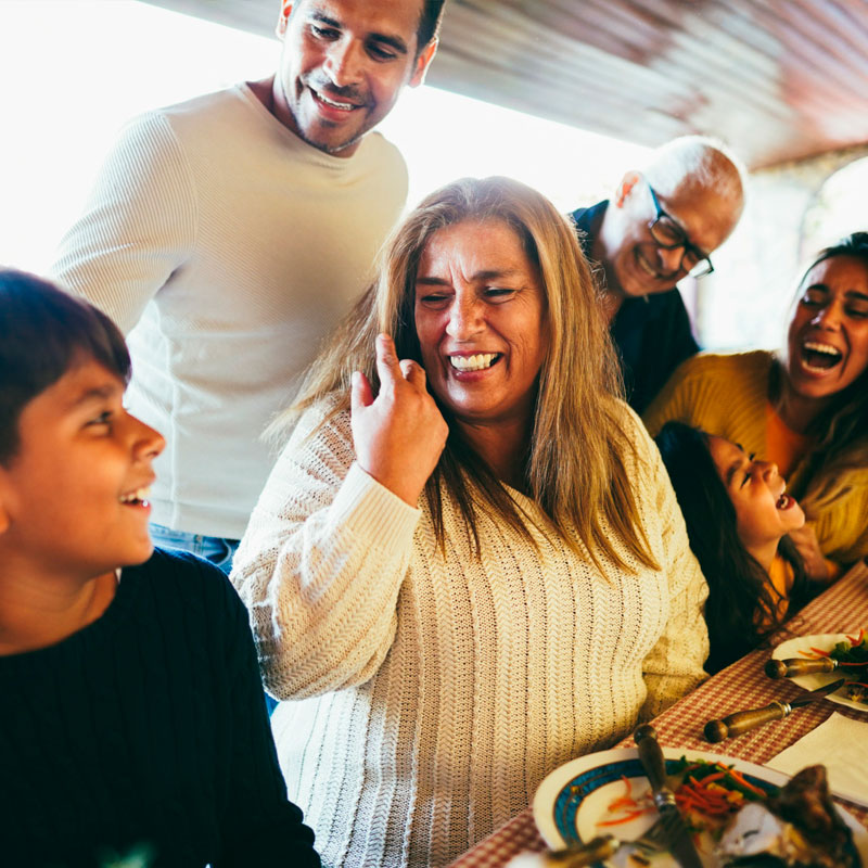 Family at Dinner Table