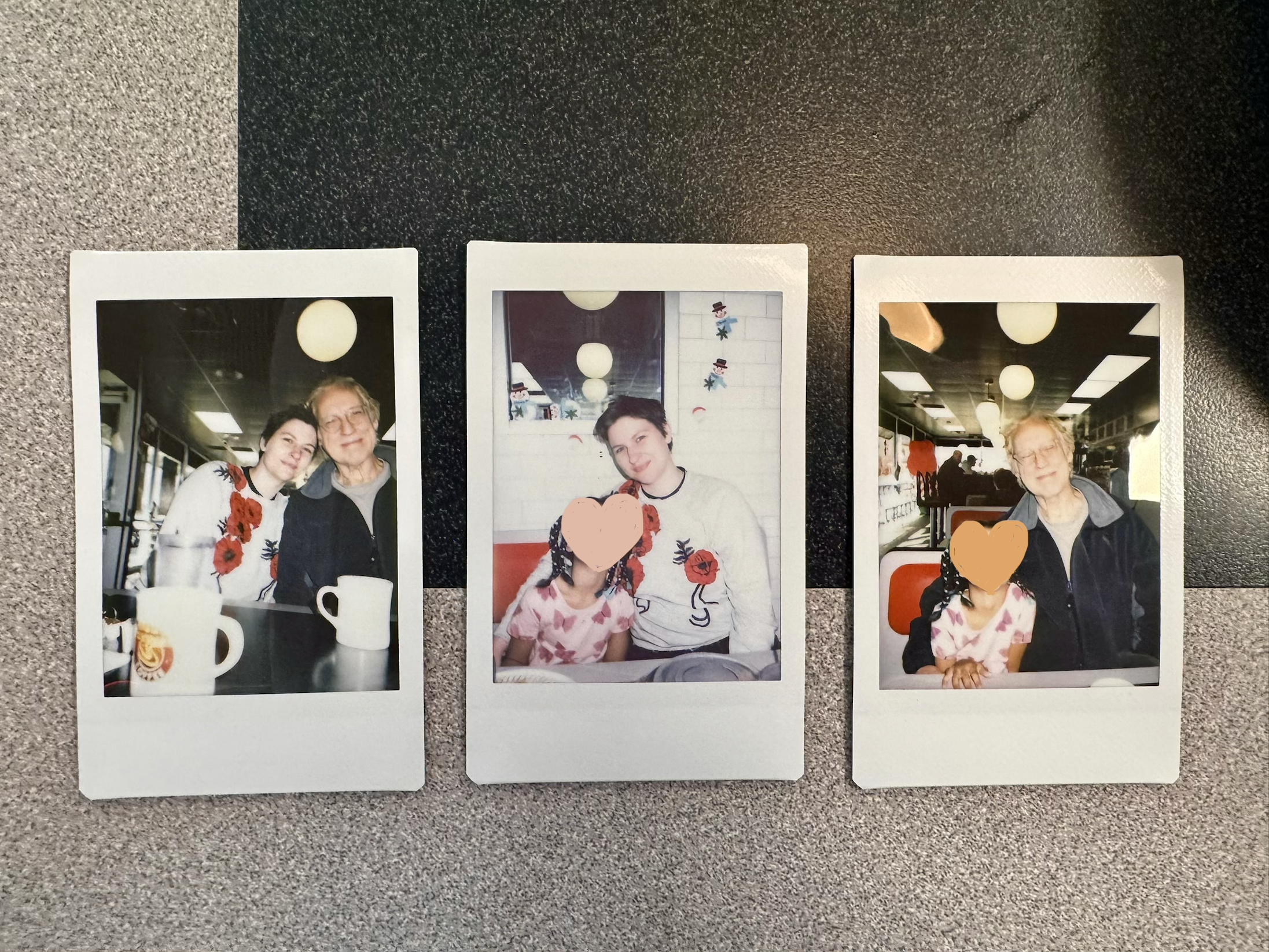 Kara, gramps and ay at Waffle House